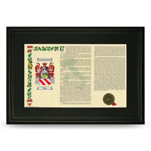 Dona Deluxe Armorial Landscape Framed- Black
