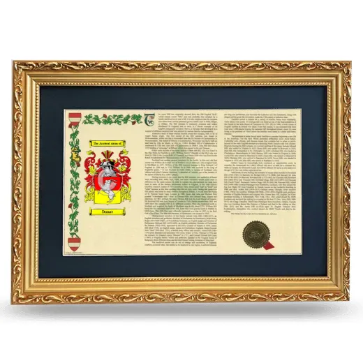 Donat Deluxe Armorial Landscape Framed - Gold