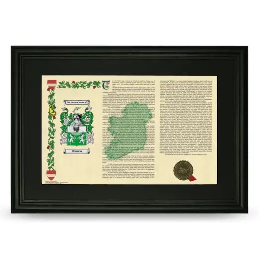 Donoho Deluxe Armorial Landscape Framed- Black