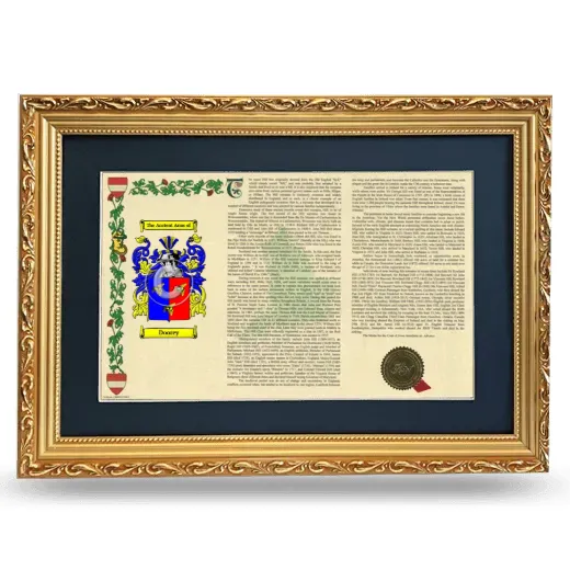 Doorey Deluxe Armorial Landscape Framed - Gold