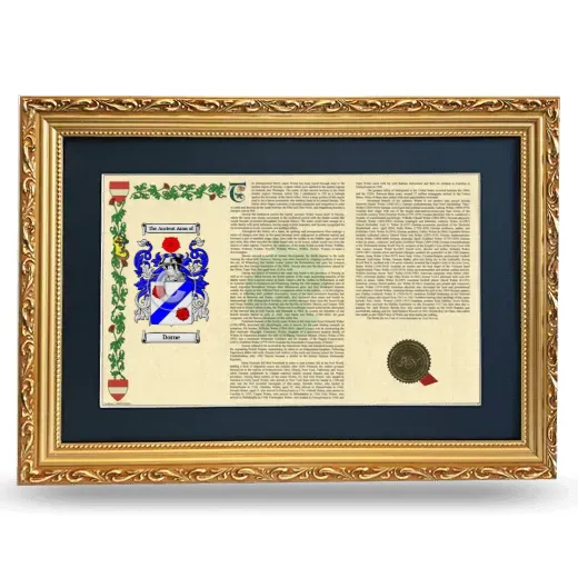 Dorne Deluxe Armorial Landscape Framed - Gold