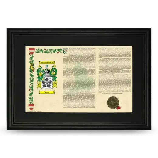 Dover Deluxe Armorial Landscape Framed- Black
