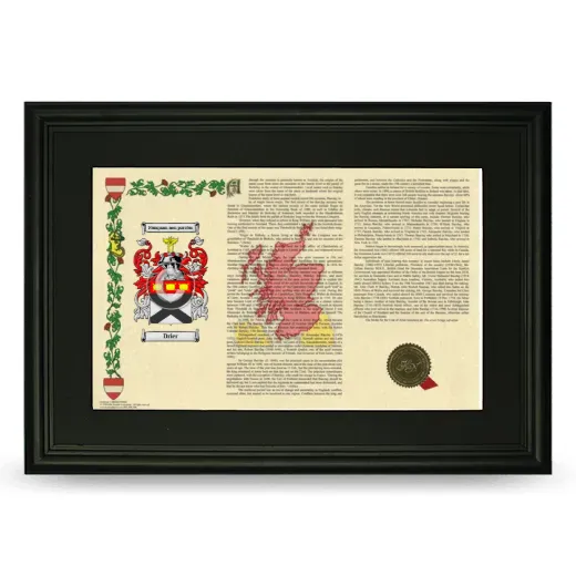 Drier Deluxe Armorial Landscape Framed- Black