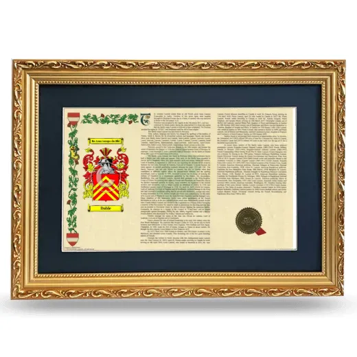 Duble Deluxe Armorial Landscape Framed - Gold