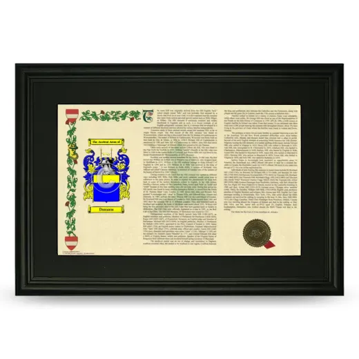 Dumam Deluxe Armorial Landscape Framed- Black