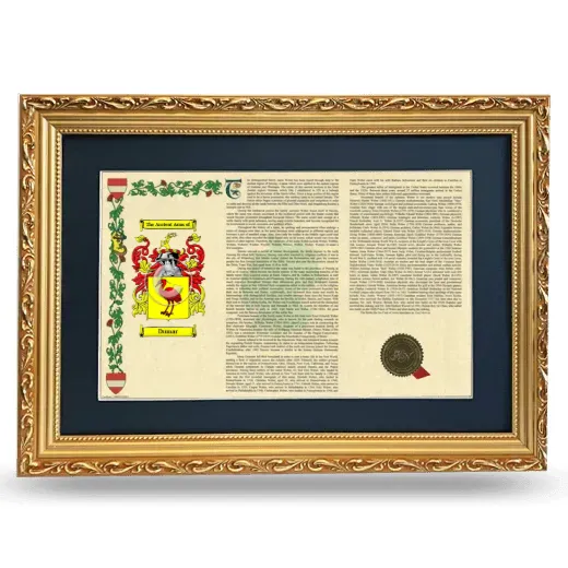 Dumar Deluxe Armorial Landscape Framed - Gold