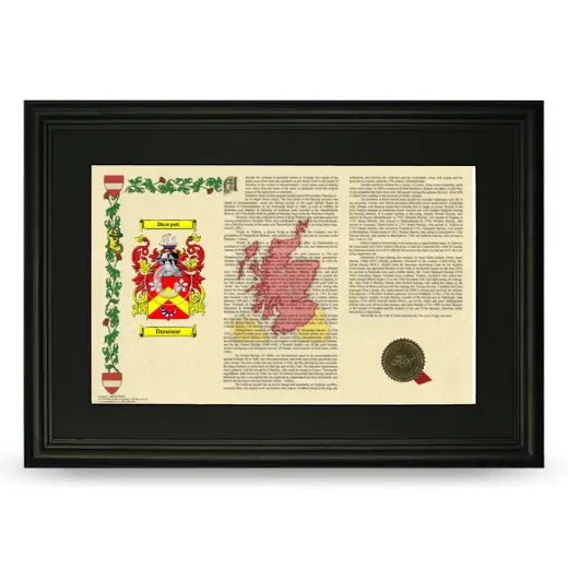 Duncane Deluxe Armorial Landscape Framed- Black