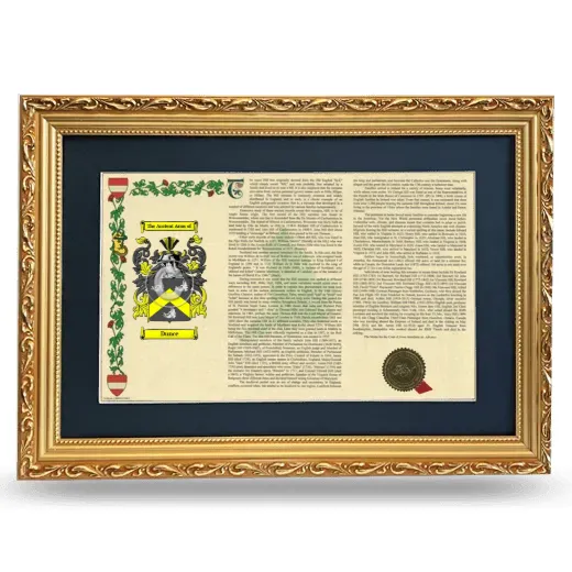 Dunce Deluxe Armorial Landscape Framed - Gold