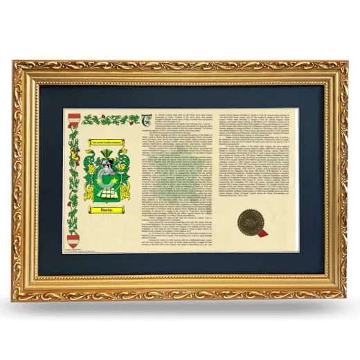 Durán Deluxe Armorial Landscape Framed - Gold