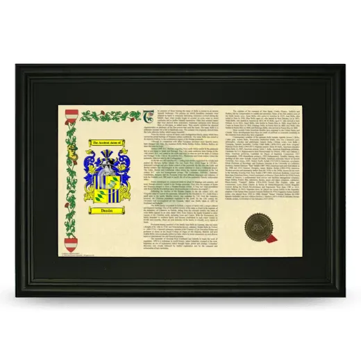 Durán Deluxe Armorial Landscape Framed- Black