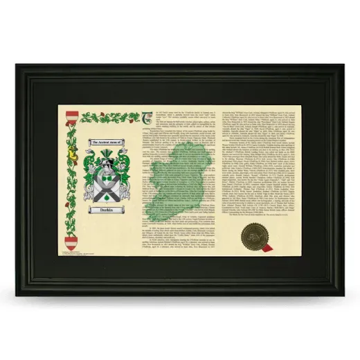 Durkin Deluxe Armorial Landscape Framed- Black