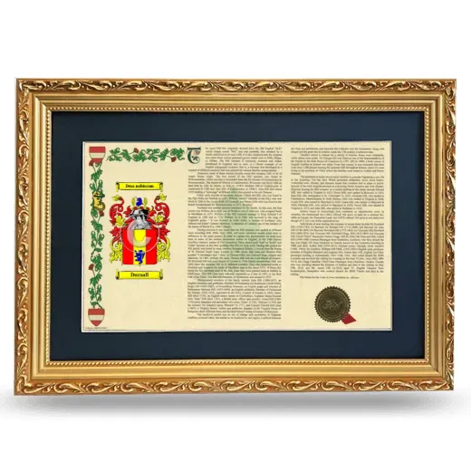 Durnall Deluxe Armorial Landscape Framed - Gold