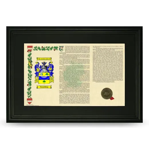 Dusseldorp Deluxe Armorial Landscape Framed- Black