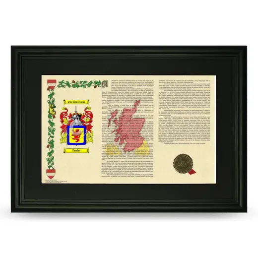 Duthe Deluxe Armorial Landscape Framed- Black