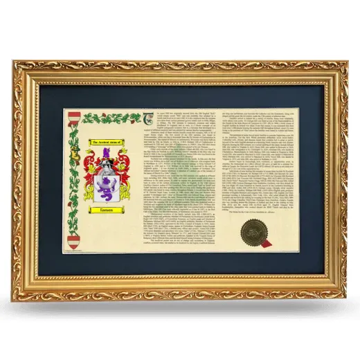Eamon Deluxe Armorial Landscape Framed - Gold