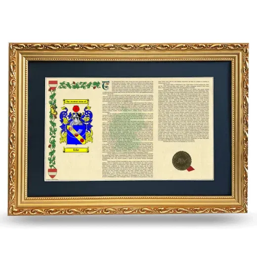 Ecke Deluxe Armorial Landscape Framed - Gold