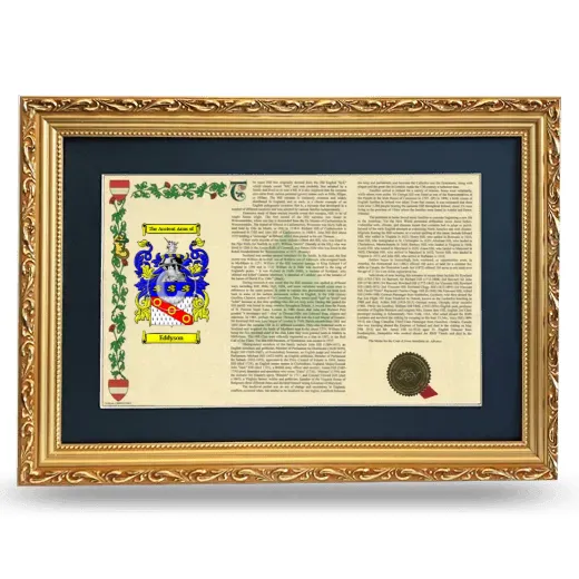 Eddyson Deluxe Armorial Landscape Framed - Gold