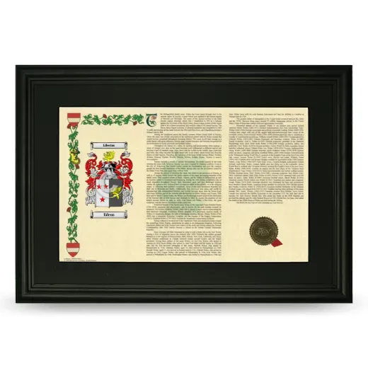 Edens Deluxe Armorial Landscape Framed- Black