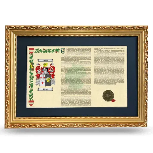 Edens Deluxe Armorial Landscape Framed - Gold