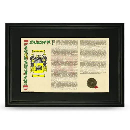Eeden Deluxe Armorial Landscape Framed- Black