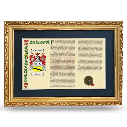Efferen Deluxe Armorial Landscape Framed - Gold