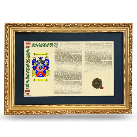 Einstein Deluxe Armorial Landscape Framed - Gold