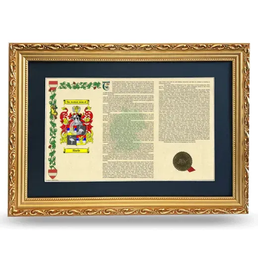 Eisele Deluxe Armorial Landscape Framed - Gold