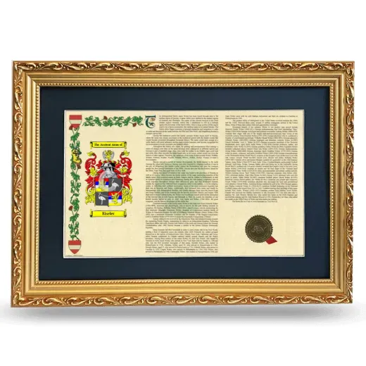 Eiseler Deluxe Armorial Landscape Framed - Gold