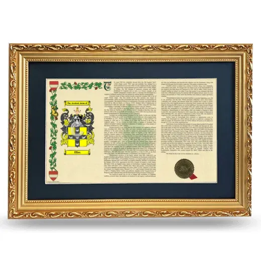 Ellas Deluxe Armorial Landscape Framed - Gold