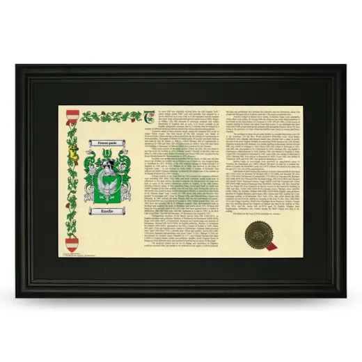 Emslie Deluxe Armorial Landscape Framed- Black