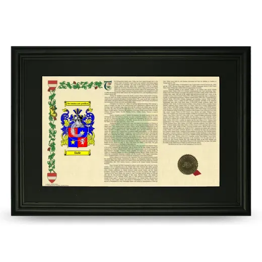 Ende Deluxe Armorial Landscape Framed- Black