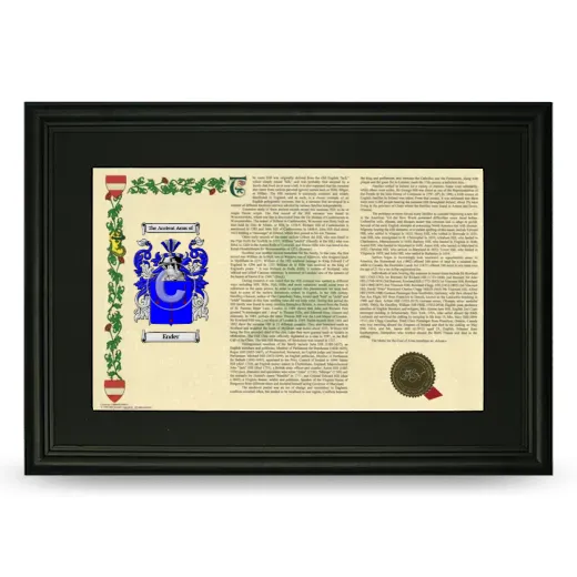 Ender Deluxe Armorial Landscape Framed- Black