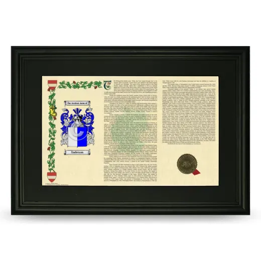 Enderson Deluxe Armorial Landscape Framed- Black