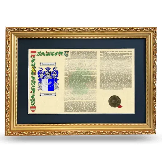 Enderson Deluxe Armorial Landscape Framed - Gold
