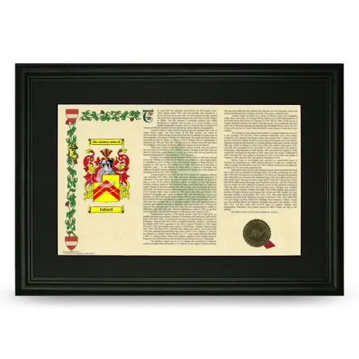 Enhard Deluxe Armorial Landscape Framed- Black