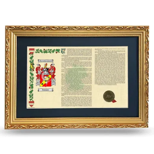 Erasmus Deluxe Armorial Landscape Framed - Gold