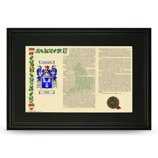 Ermit Deluxe Armorial Landscape Framed- Black