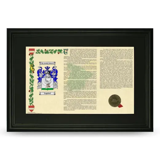 Esquivel Deluxe Armorial Landscape Framed- Black