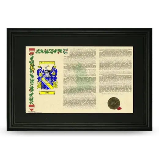 Estlin Deluxe Armorial Landscape Framed- Black