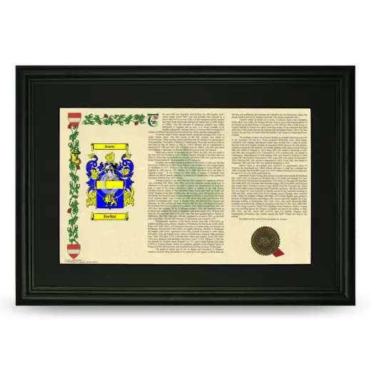 Evelint Deluxe Armorial Landscape Framed- Black