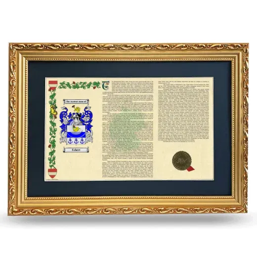 Fabert Deluxe Armorial Landscape Framed - Gold