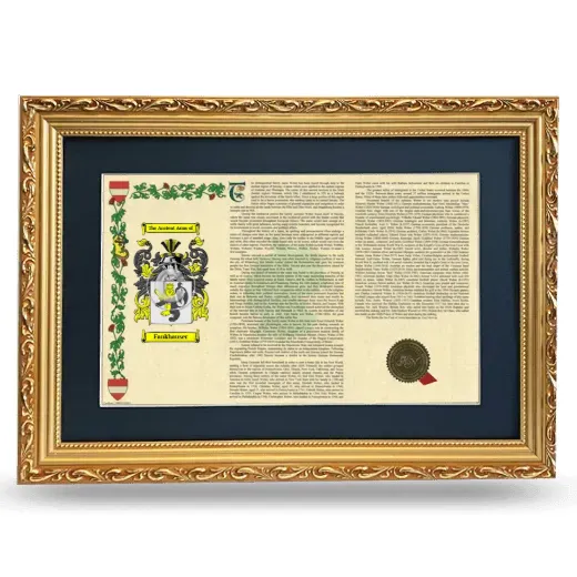 Fankhauser Deluxe Armorial Landscape Framed - Gold