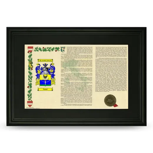 Fanni Deluxe Armorial Landscape Framed- Black