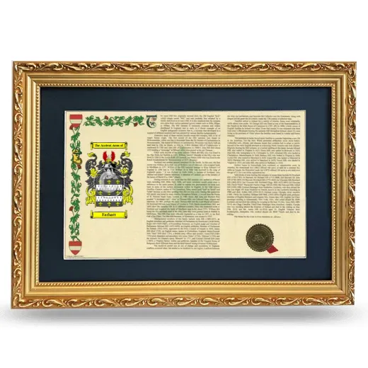 Farhatt Deluxe Armorial Landscape Framed - Gold