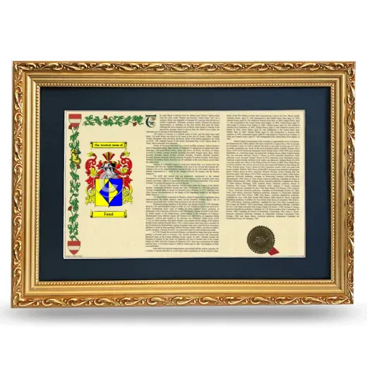 Fassi Deluxe Armorial Landscape Framed - Gold