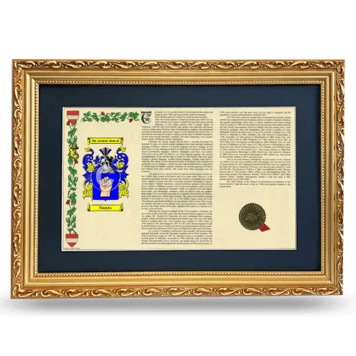 Fausto Deluxe Armorial Landscape Framed - Gold