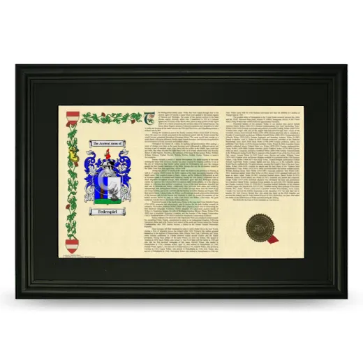 Federspiel Deluxe Armorial Landscape Framed- Black