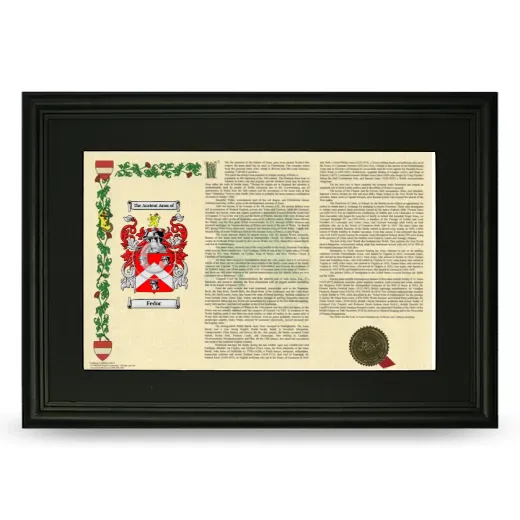 Fedor Deluxe Armorial Landscape Framed- Black