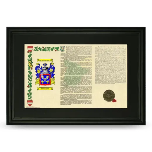 Fernandes Deluxe Armorial Landscape Framed- Black