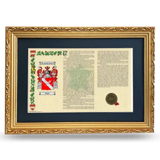 Feyer Deluxe Armorial Landscape Framed - Gold